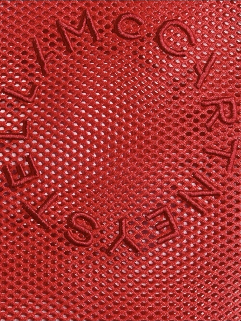 STELLA MCCARTNEY H&M Red Mesh Logo Bag And Purse Charm Keychain - Picture 8 of 14